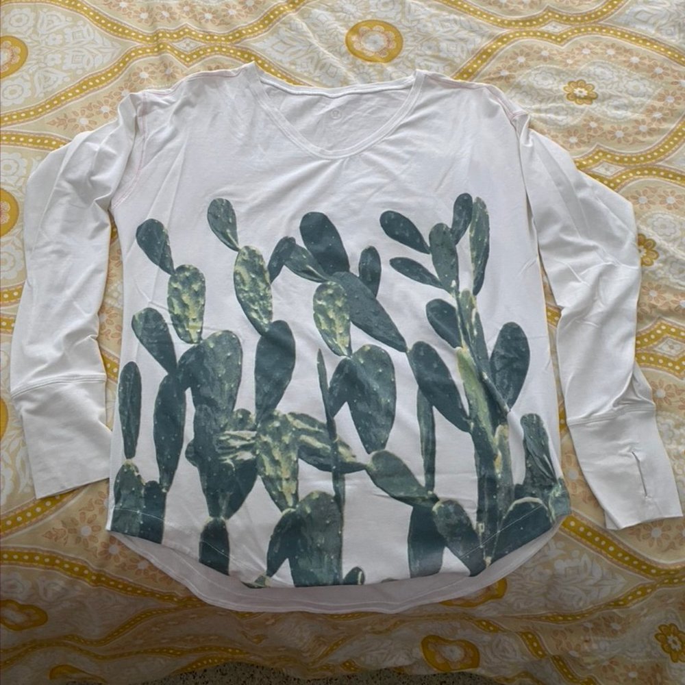 lululemon LS cacti tee
